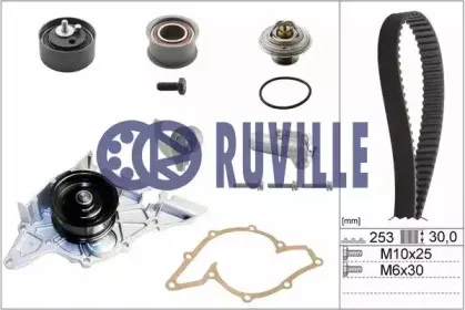 Водяной насос + комплект зубчатого ремня RUVILLE купить