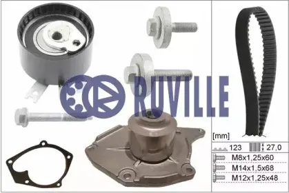 Водяной насос + комплект зубчатого ремня RUVILLE купить