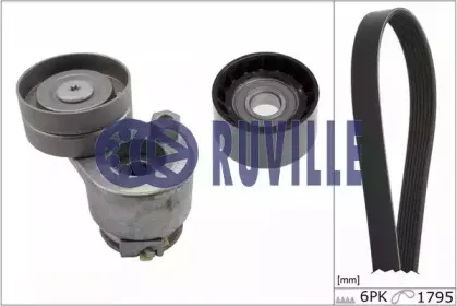 Поликлиновой ременный комплект RUVILLE купить