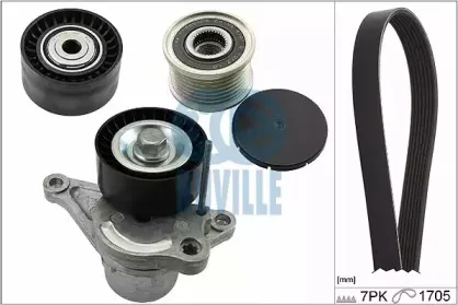 Поликлиновой ременный комплект RUVILLE купить