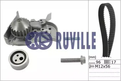 Водяной насос + комплект зубчатого ремня RUVILLE купить