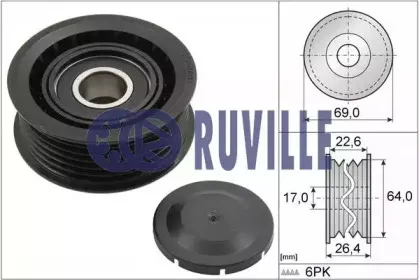 Паразитный / ведущий ролик, поликлиновой ремень RUVILLE купить