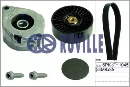 Поликлиновой ременный комплект RUVILLE купить