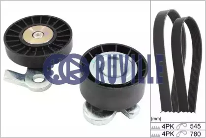 Поликлиновой ременный комплект RUVILLE купить