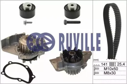 Водяной насос + комплект зубчатого ремня RUVILLE купить