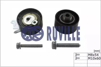 Комплект роликов, зубчатый ремень RUVILLE купить