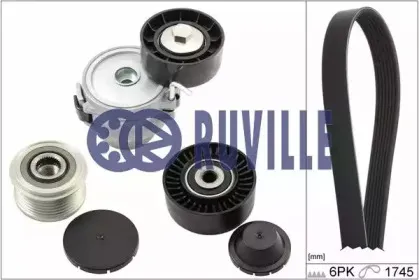 Поликлиновой ременный комплект RUVILLE купить