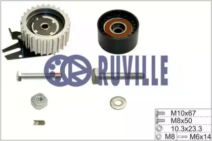 Комплект роликов, зубчатый ремень RUVILLE купить