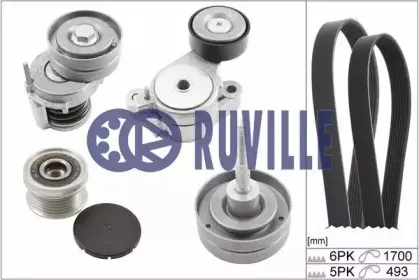 Поликлиновой ременный комплект RUVILLE купить