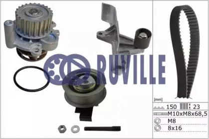 Водяной насос + комплект зубчатого ремня RUVILLE купить