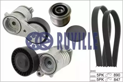 Поликлиновой ременный комплект RUVILLE купить