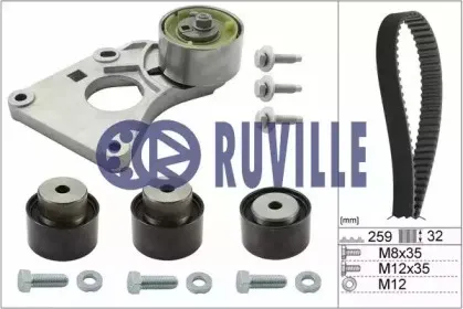 Комплект ремня ГРМ RUVILLE купить
