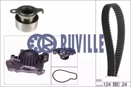 Водяной насос + комплект зубчатого ремня RUVILLE купить