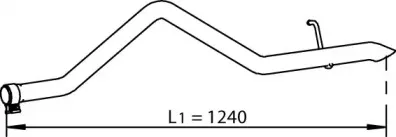Труба выхлопного газа DINEX купить