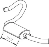 Глушитель выхлопных газов конечный DINEX купить