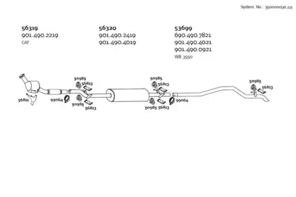 Система выпуска ОГ DINEX купить