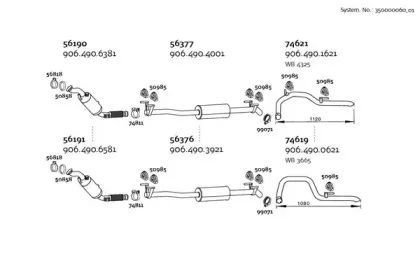 Система выпуска ОГ DINEX купить