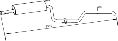 Глушитель выхлопных газов конечный DINEX купить