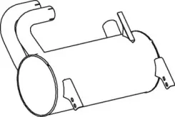 Средний / конечный глушитель ОГ DINEX купить