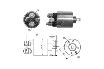 Тяговое реле, стартер ERA купить