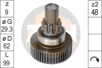 Привод с механизмом свободного хода, стартер ERA купить