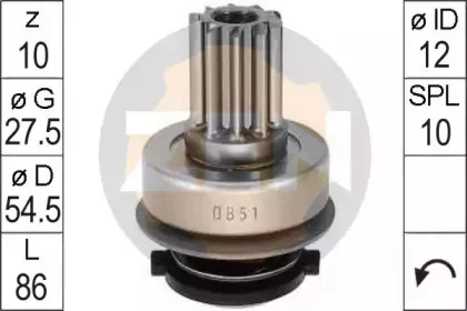 Привод с механизмом свободного хода, стартер ERA купить