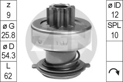 Привод с механизмом свободного хода, стартер ERA купить