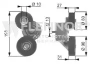 Натяжной ролик, поликлиновойремень FLENNOR купить