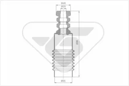 Пылезащитный комплект, амортизатор HUTCHINSON купить