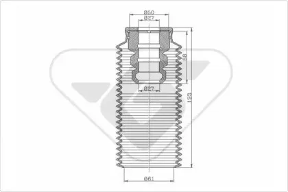 Пылезащитный комплект, амортизатор HUTCHINSON купить