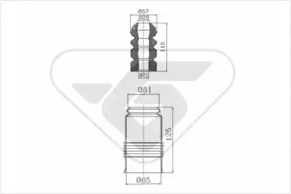 Пылезащитный комплект, амортизатор HUTCHINSON купить