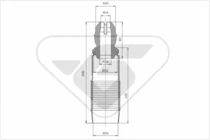 Пылезащитный комплект, амортизатор HUTCHINSON купить