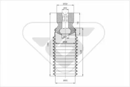 Пылезащитный комплект, амортизатор HUTCHINSON купить