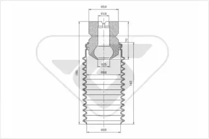 Пылезащитный комплект, амортизатор HUTCHINSON купить