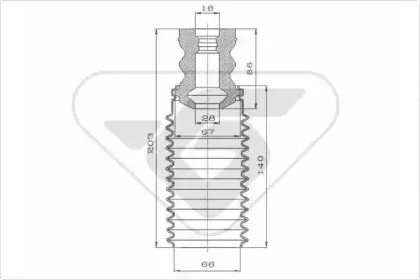Пылезащитный комплект, амортизатор HUTCHINSON купить