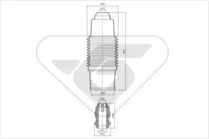 Пылезащитный комплект, амортизатор HUTCHINSON купить