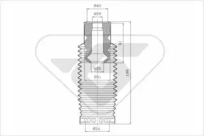 Пылезащитный комплект, амортизатор HUTCHINSON купить