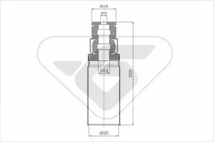 Пылезащитный комплект, амортизатор HUTCHINSON купить
