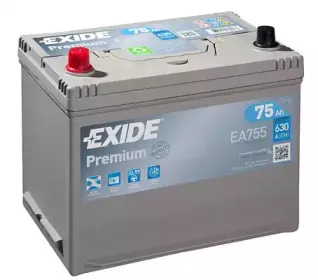 Аккумулятор exide premium 12v 75ah 630a EXIDE купить