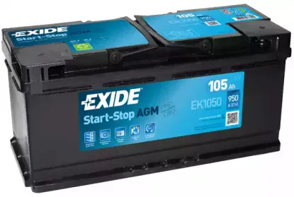 Аккумулятор exide start-stop agm 12v 105ah 950a EXIDE купить