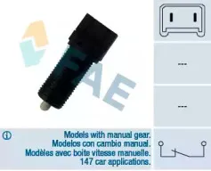 Выключатель фонаря сигнала торможения FAE купить