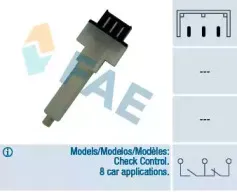 Выключатель фонаря сигнала торможения FAE купить