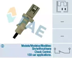 Выключатель фонаря сигнала торможения FAE купить