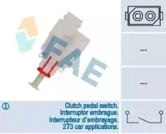 Выключатель, привод сцепления (Tempomat) FAE купить