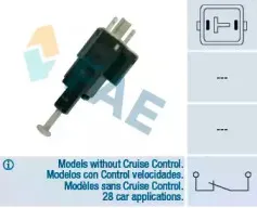 Выключатель фонаря сигнала торможения FAE купить
