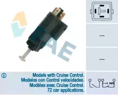 Выключатель фонаря сигнала торможения FAE купить