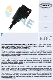 Выключатель фонаря сигнала торможения FAE купить