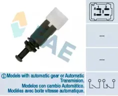 Выключатель фонаря сигнала торможения FAE купить