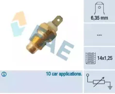 Датчик, температура охлаждающей жидкости FAE купить