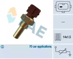 Датчик, температура охлаждающей жидкости FAE купить